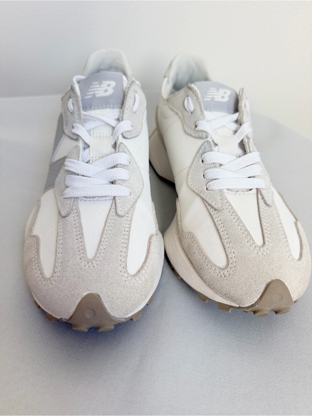 New Balance 327 Women’s Sea Salt Brighton Grey Sneakers - Picture 8 of 12